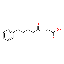 ChemSpider 2D Image | N-(5-Phenylpentanoyl)glycine | C13H17NO3