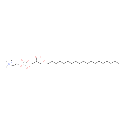 ChemSpider 2D Image | (2R)-2-Hydroxy-3-(nonadecyloxy)propyl 2-(trimethylammonio)ethyl phosphate | C27H58NO6P