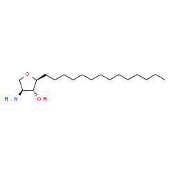 ChemSpider 2D Image | (2S,3R,4S)-4-Amino-2-tetradecyltetrahydro-3-furanol | C18H37NO2