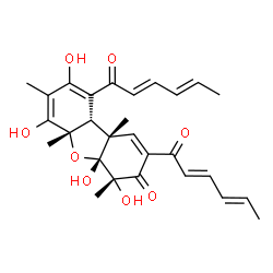 ChemSpider 2D Image | Bisvertinolone | C28H32O8