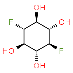 ChemSpider 2D Image | (1R,2R,3r,4S,5S,6r)-3,6-Difluoro-1,2,4,5-cyclohexanetetrol | C6H10F2O4