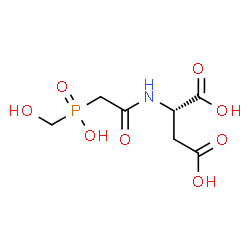 ChemSpider 2D Image | N-{[Hydroxy(hydroxymethyl)phosphoryl]acetyl}-L-aspartic acid | C7H12NO8P