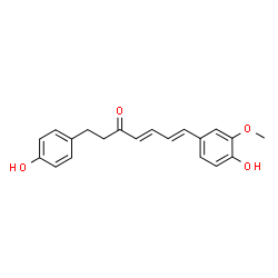 ChemSpider 2D Image | (4E,6E)-7-(4-Hydroxy-3-methoxyphenyl)-1-(4-hydroxyphenyl)-4,6-heptadien-3-one | C20H20O4