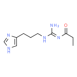 ChemSpider 2D Image | N-{N-[3-(1H-Imidazol-4-yl)propyl]carbamimidoyl}propanamide | C10H17N5O