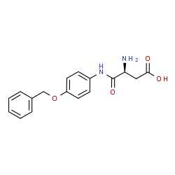 ChemSpider 2D Image | N-[4-(Benzyloxy)phenyl]-L-alpha-asparagine | C17H18N2O4