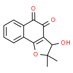 ChemSpider 2D Image | 3-Hydroxy-2,2-dimethyl-2,3-dihydronaphtho[1,2-b]furan-4,5-dione | C14H12O4