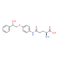 ChemSpider 2D Image | N-[4-(2-Hydroxy-2-phenylethoxy)phenyl]-L-glutamine | C19H22N2O5