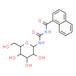 ChemSpider 2D Image | N-(1-Naphthoylcarbamoyl)hexopyranosylamine | C18H20N2O7