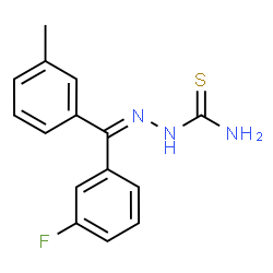 ChemSpider 2D Image | (2Z)-2-[(3-Fluorophenyl)(3-methylphenyl)methylene]hydrazinecarbothioamide | C15H14FN3S
