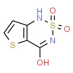 ChemSpider 2D Image | 1H-Thieno[3,2-c][1,2,6]thiadiazin-4(3H)-one 2,2-dioxide | C5H4N2O3S2