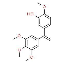 ChemSpider 2D Image | 2-Methoxy-5-[1-(3,4,5-trimethoxyphenyl)vinyl]phenol | C18H20O5
