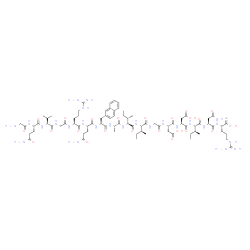ChemSpider 2D Image | (2S,5S,8S,11S,14S)-14-{[(5S,8S,11S,14S,17S,20S,26S,29S)-32-Amino-17,29-bis(3-amino-3-oxopropyl)-5,8-di[(2S)-2-butanyl]-20-(3-carbamimidamidopropyl)-26-isopropyl-11-methyl-14-(2-naphthylmethyl)-4,7,10,
13,16,19,22,25,28,31-decaoxo-3,6,9,12,15,18,21,24,27,30-decaazadotriacontan-1-oyl]amino}-5-(2-amino-2-oxoethyl)-8-[(2S)-2-butanyl]-2-(3-carbamimidamidopropyl)-11-(carboxymethyl)-4,7,10,13-tetraoxo-3,6
,9,12-tetraazahexadecane-1,16-dioic acid | C79H125N25O24