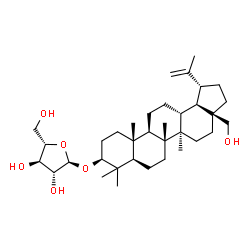ChemSpider 2D Image | (3beta)-28-Hydroxylup-20(29)-en-3-yl alpha-L-arabinofuranoside | C35H58O6