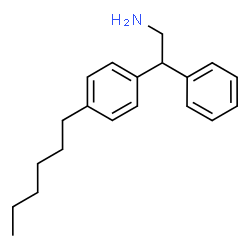 ChemSpider 2D Image | 2-(4-Hexylphenyl)-2-phenylethanamine | C20H27N