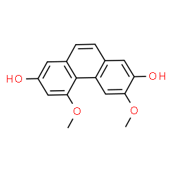 ChemSpider 2D Image | 3,5-Dimethoxy-2,7-phenanthrenediol | C16H14O4
