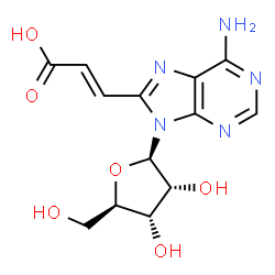 ChemSpider 2D Image | 8-[(E)-2-Carboxyvinyl]adenosine | C13H15N5O6