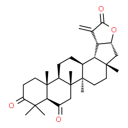 ChemSpider 2D Image | (13alpha,18beta,21alpha)-21,29-Epoxylup-20(30)-ene-3,6,29-trione | C30H42O4