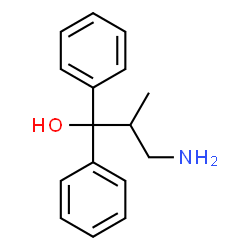 ChemSpider 2D Image | 2-Methyl-3,3-diphenyl-3-propanolamine | C16H19NO