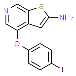 ChemSpider 2D Image | 4-(4-iodophenoxy)thieno[2,3-c]pyridin-2-amine | C13H9IN2OS