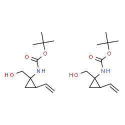 ChemSpider 2D Image | tert-butyl N-[1-(hydroxymethyl)-2-vinyl-cyclopropyl]carbamate | C22H38N2O6