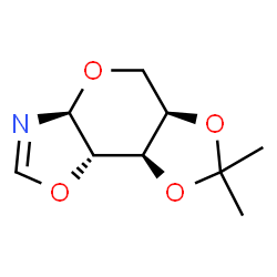 ChemSpider 2D Image | (3aS,5aR,8aR,8bS)-7,7-dimethyl-5,5a,8a,8b-tetrahydro-3aH-[1,3]dioxolo[4,5]pyrano[2,3-d][1,3]oxazole | C9H13NO4
