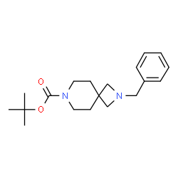 ChemSpider 2D Image | tert-butyl 2-benzyl-2,7-diazaspiro[3.5]nonane-7-carboxylate | C19H28N2O2
