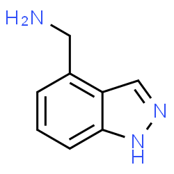 ChemSpider 2D Image | (1H-Indazol-4-yl)methanamine | C8H9N3