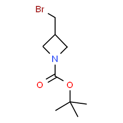 ChemSpider 2D Image | tert-Butyl 3-(bromomethyl)-1-azetidinecarboxylate | C9H16BrNO2