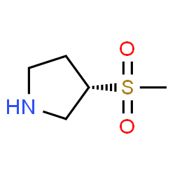 ChemSpider 2D Image | (3S)-3-methanesulfonylpyrrolidine | C5H11NO2S