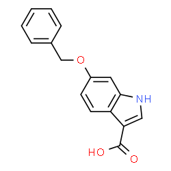 ChemSpider 2D Image | 6-(Benzyloxy)-1H-indole-3-carboxylic acid | C16H13NO3