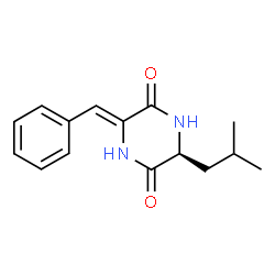ChemSpider 2D Image | cyclo(dehydrophenylalanyl-L-leucyl) | C15H18N2O2