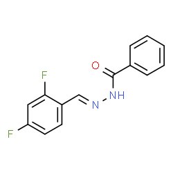 ChemSpider 2D Image | N'-[(E)-(2,4-Difluorophenyl)methylene]benzohydrazide | C14H10F2N2O