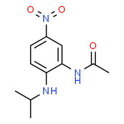 ChemSpider 2D Image | N-[2-(Isopropylamino)-5-nitrophenyl]acetamide | C11H15N3O3