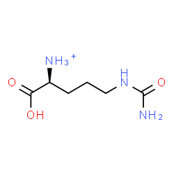 ChemSpider 2D Image | (1S)-4-(Carbamoylamino)-1-carboxy-1-butanaminium | C6H14N3O3