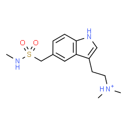 ChemSpider 2D Image | N,N-Dimethyl-2-{5-[(methylsulfamoyl)methyl]-1H-indol-3-yl}ethanaminium | C14H22N3O2S