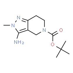 ChemSpider 2D Image | 2-Methyl-2-propanyl 3-amino-2-methyl-2,4,6,7-tetrahydro-5H-pyrazolo[4,3-c]pyridine-5-carboxylate | C12H20N4O2