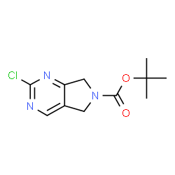 ChemSpider 2D Image | tert-butyl 2-chloro-5H,6H,7H-pyrrolo[3,4-d]pyrimidine-6-carboxylate | C11H14ClN3O2