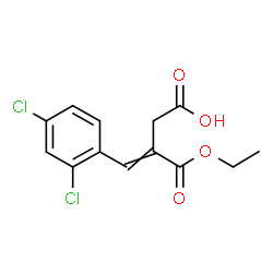 ChemSpider 2D Image | 4-(2,4-Dichlorophenyl)-3-(ethoxycarbonyl)-3-butenoic acid | C13H12Cl2O4