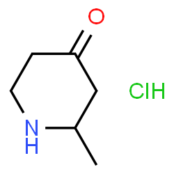 ChemSpider 2D Image | 2-Methyl-4-piperidone hydrochloride | C6H12ClNO