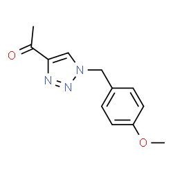 ChemSpider 2D Image | 1-(1-(4-Methoxybenzyl)-1H-1,2,3-triazol-4-yl)ethanone | C12H13N3O2