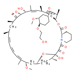 ChemSpider 2D Image | (1R,9S,12S,15R,16Z,18R,19R,21R,23S,24Z,26Z,28Z,30S,32S,35R)-1,18-Dihydroxy-12-{(2R)-1-[(1S,3R,4R)-4-(2-hydroxyethoxy)-3-methoxycyclohexyl]-2-propanyl}-19,30-dimethoxy-15,17,21,23,29,35-hexamethyl-11,3
6-dioxa-4-azatricyclo[30.3.1.0~4,9~]hexatriaconta-16,24,26,28-tetraene-2,3,10,14,20-pentone | C53H83NO14