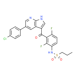 ChemSpider 2D Image | Vemurafenib | C23H18ClF2N3O3S