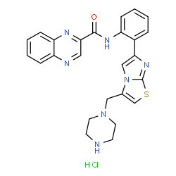 ChemSpider 2D Image | SRT 1720 (Hydrochloride) | C25H24ClN7OS