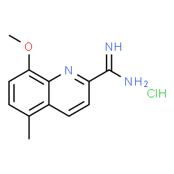 ChemSpider 2D Image | 8-methoxy-5-methylquinoline-2-carboximidamide hydrochloride | C12H14ClN3O