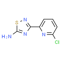 ChemSpider 2D Image | 3-(6-Chloro-2-pyridinyl)-1,2,4-thiadiazol-5-amine | C7H5ClN4S