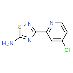 ChemSpider 2D Image | 3-(4-Chloro-2-pyridinyl)-1,2,4-thiadiazol-5-amine | C7H5ClN4S