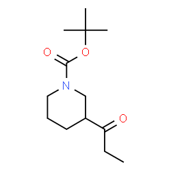 ChemSpider 2D Image | tert-butyl 3-propionylpiperidine-1-carboxylate | C13H23NO3