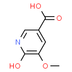ChemSpider 2D Image | 6-Hydroxy-5-methoxynicotinic acid | C7H7NO4