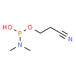 ChemSpider 2D Image | 2-Cyanoethyl hydrogen dimethylphosphoramidoite | C5H11N2O2P