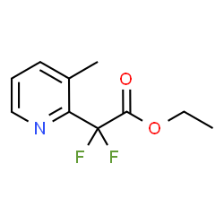ChemSpider 2D Image | Ethyl difluoro(3-methyl-2-pyridinyl)acetate | C10H11F2NO2